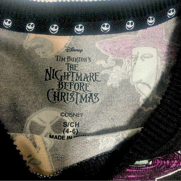 Tim Burton's Disney The Nightmare before Christmas, sweater dress sleepwear S - Picture 3 of 8